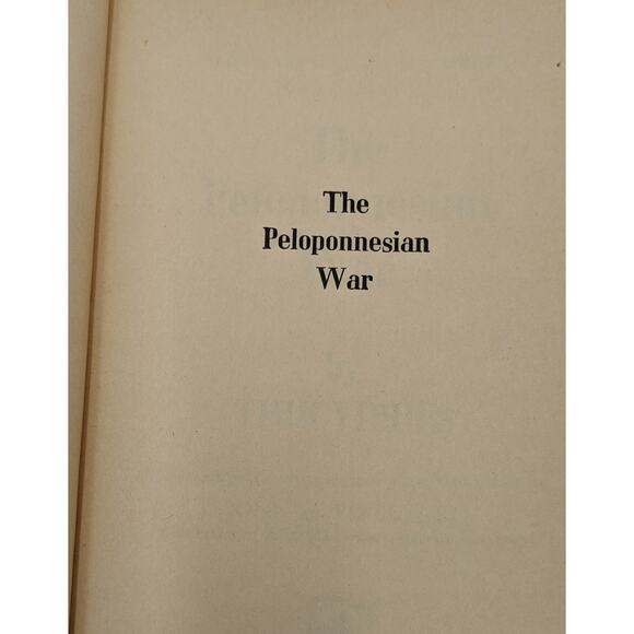 Peloponnesian War By Thucydides Library College Editions Vintage Paperback 1951 - Picture 7 of 16